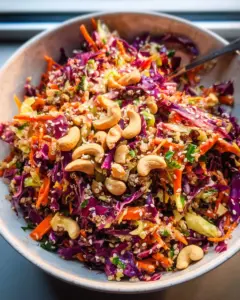 Asian Slaw with Sesame Ginger Dressing