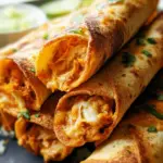 Baked Cream Cheese Chicken Taquitos