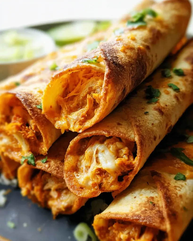 Baked Cream Cheese Chicken Taquitos