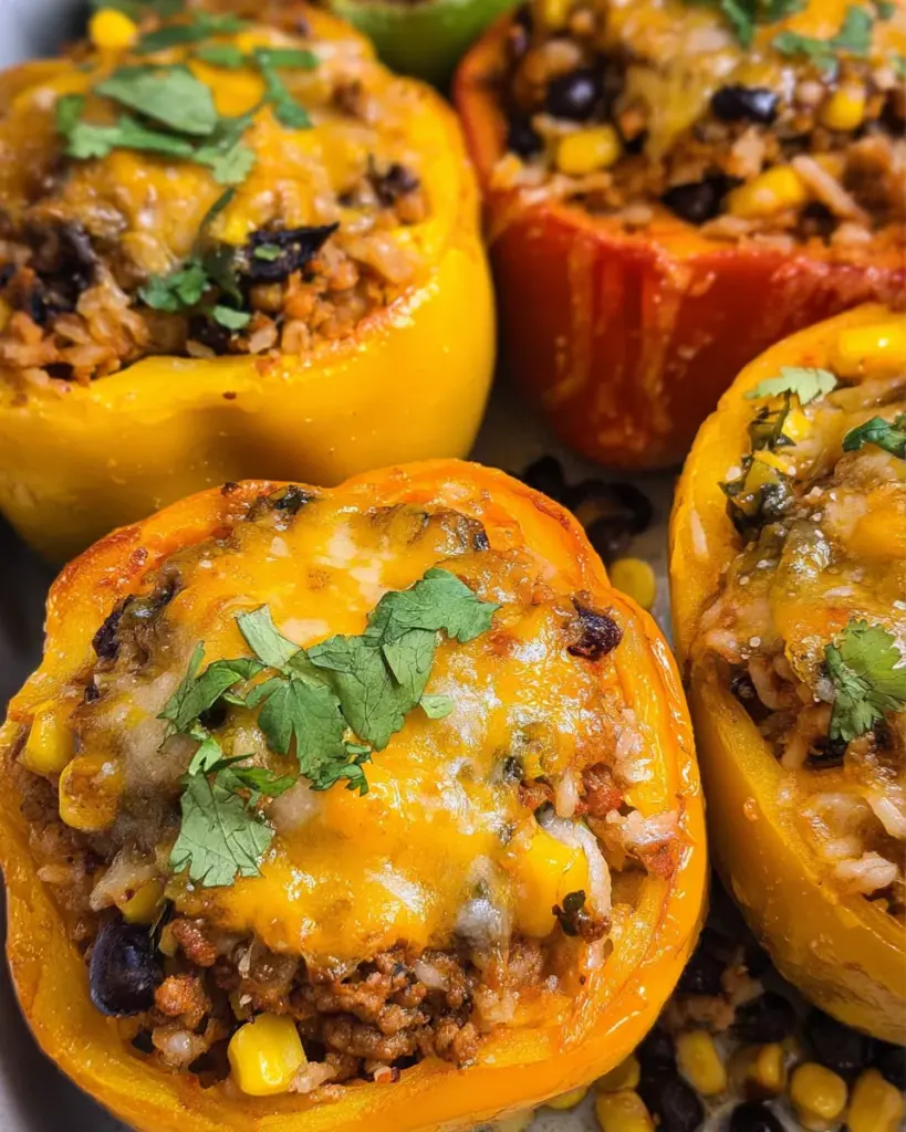 Cheesy Mexican Stuffed Peppers