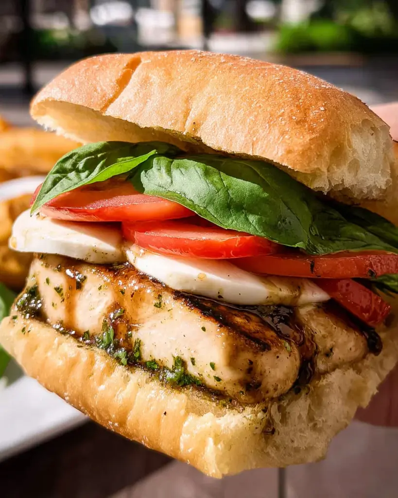 Chicken Caprese Sandwich