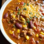 Creamy Beef Taco Soup