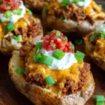 Double Stuffed Taco Potatoes