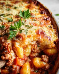 Easy Bolognese Gnocchi Bake