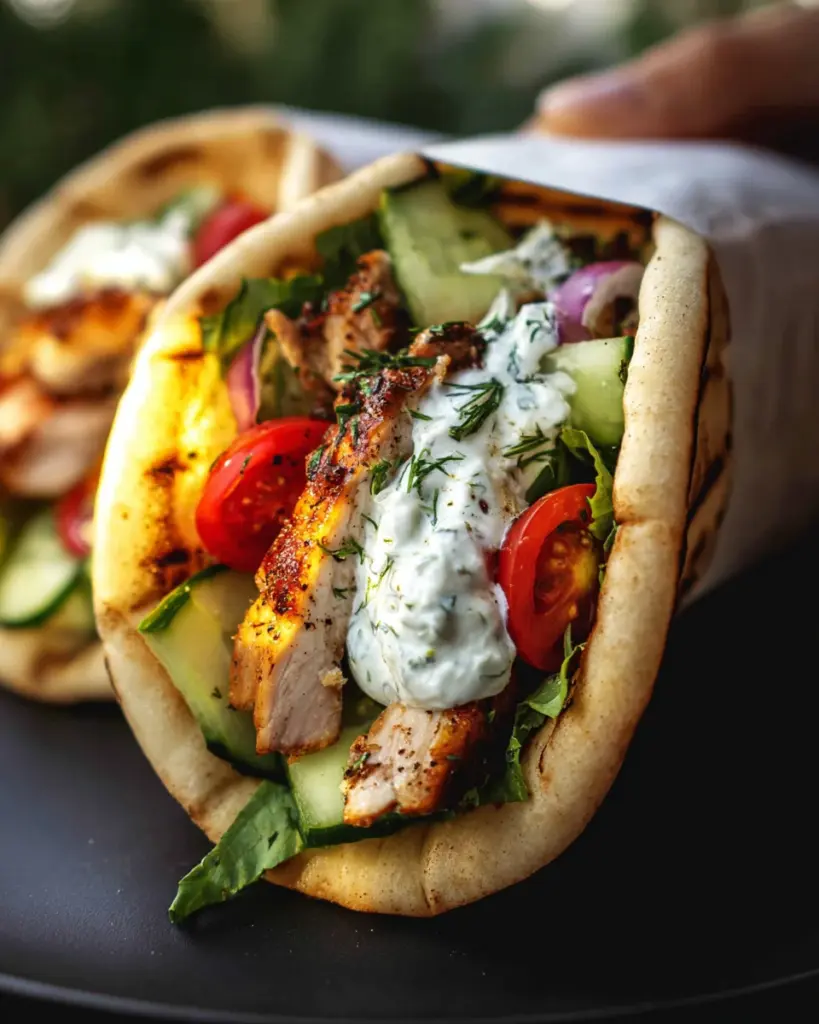 Easy Chicken Gyros & Tzatziki Sauce