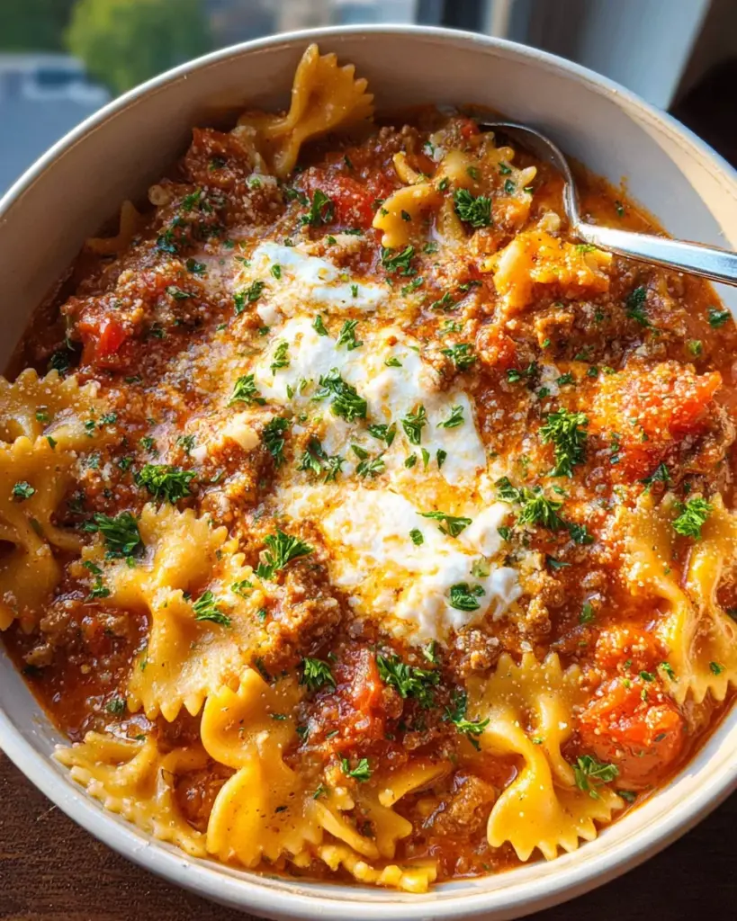 Lasagna Soup