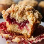 Leftover Cranberry Sauce Coffee Cake Muffins
