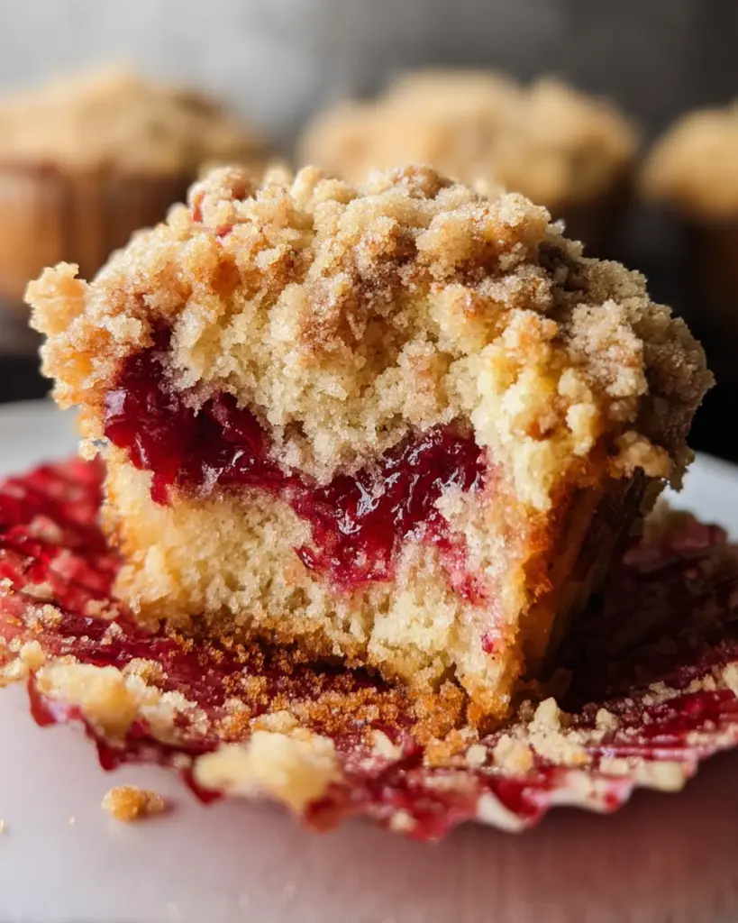 Leftover Cranberry Sauce Coffee Cake Muffins