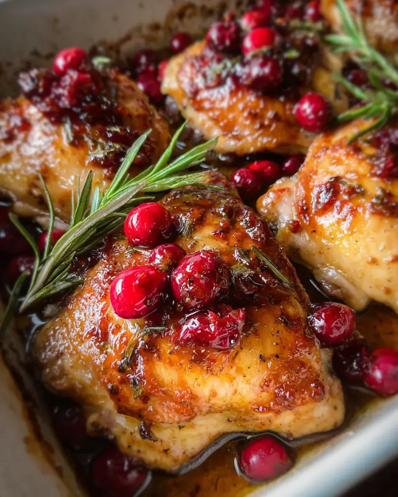 One-Pan Cranberry Rosemary Chicken