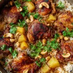 One Pot Hawaiian Chicken with Coconut Rice