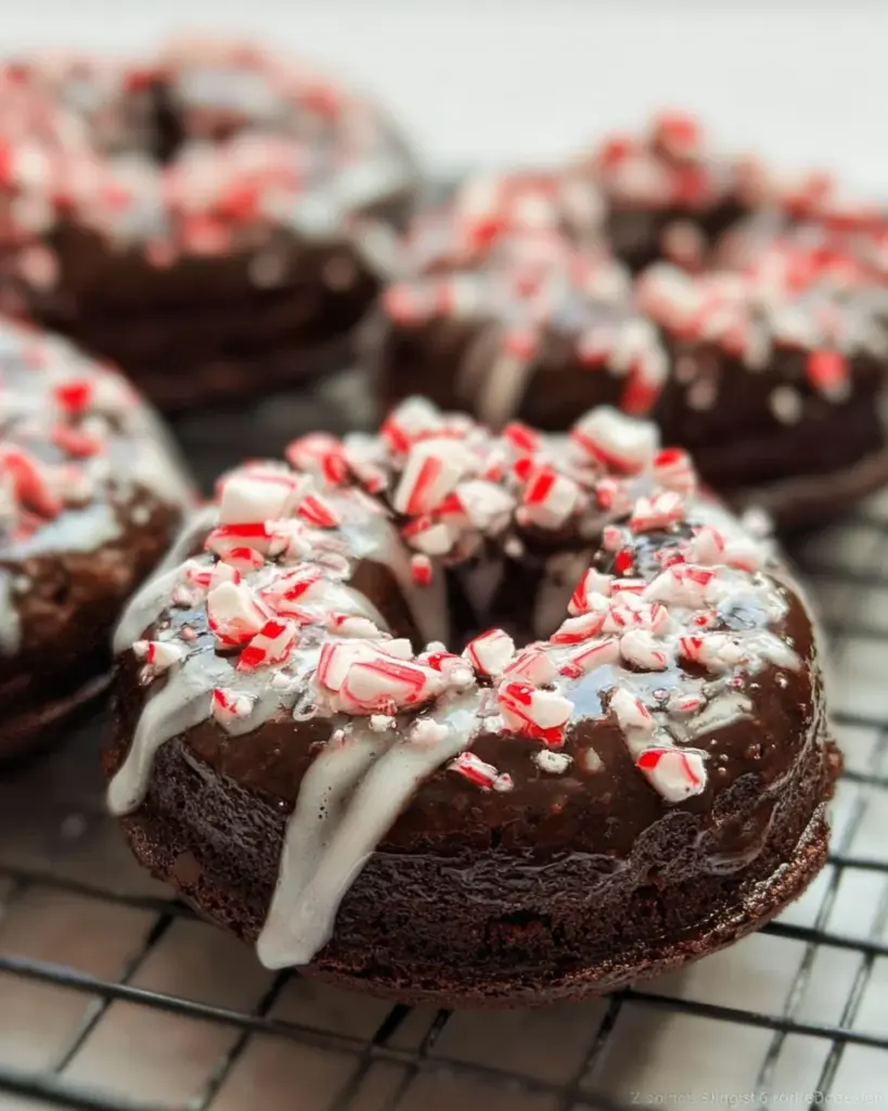 Peppermint Mocha Donuts