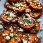 Roasted Sweet Potato Rounds with Honey & Feta
