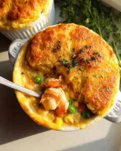 Seafood Pot Pie (with Cheddar Bay Crust)
