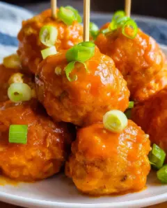 Slow Cooker Buffalo Chicken Meatballs