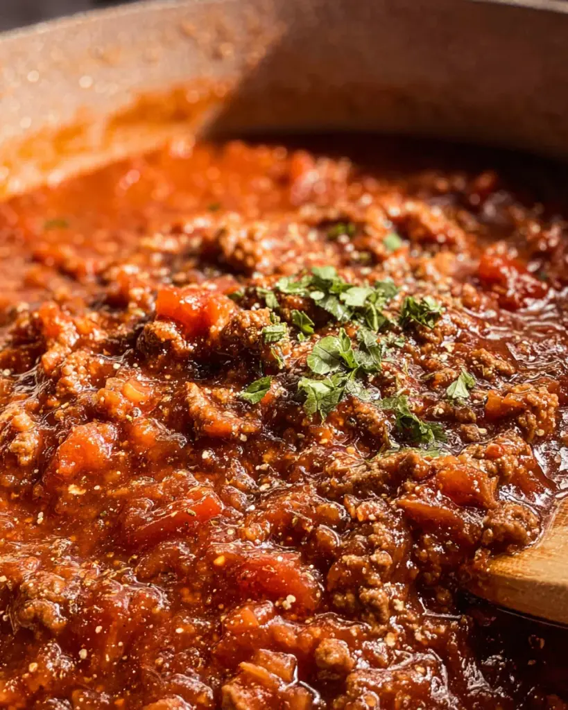 The Perfect Homemade Meat Sauce
