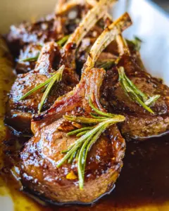Balsamic Garlic Lamb Chops