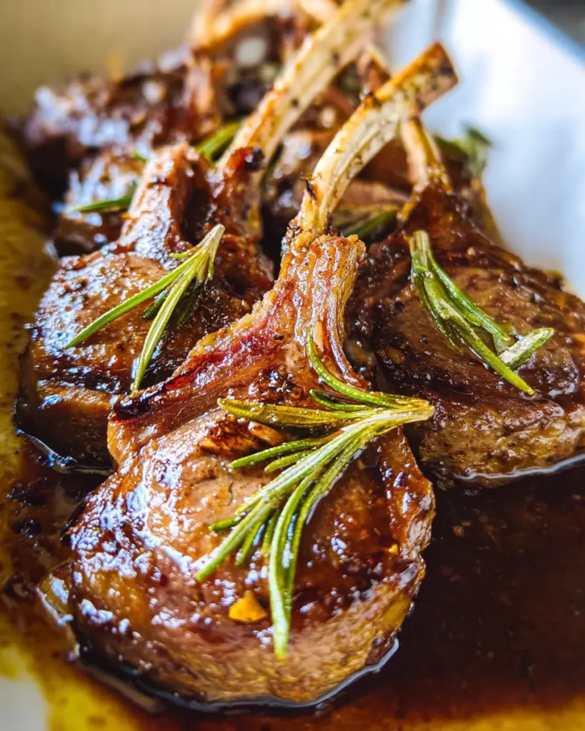 Balsamic Garlic Lamb Chops