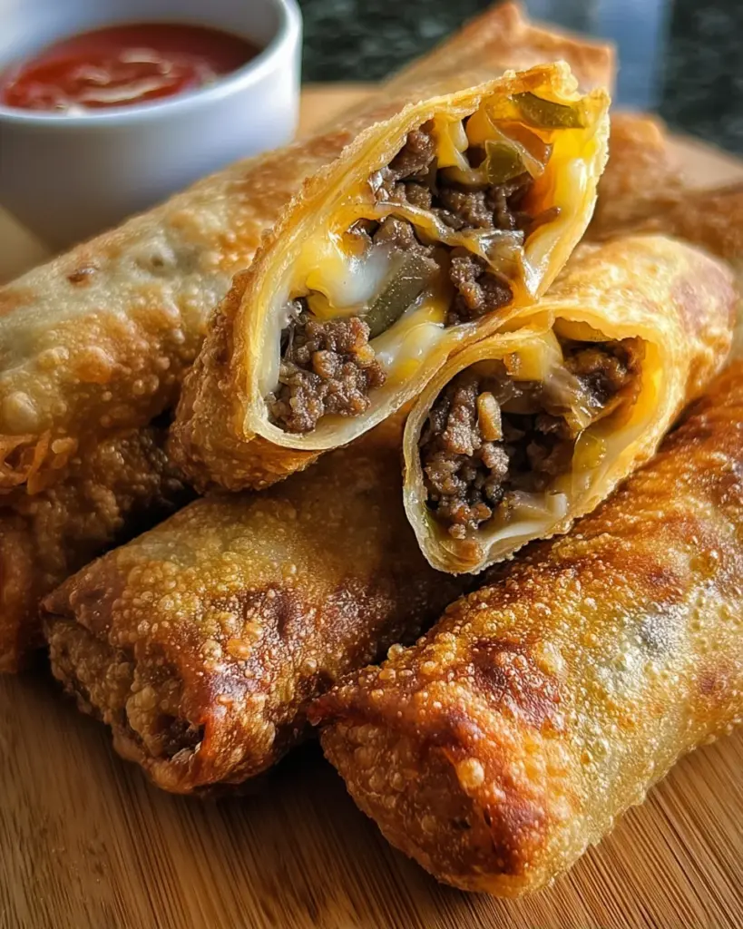 Cheeseburger Spring Rolls