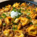 Cheesy Taco Tortellini Skillet