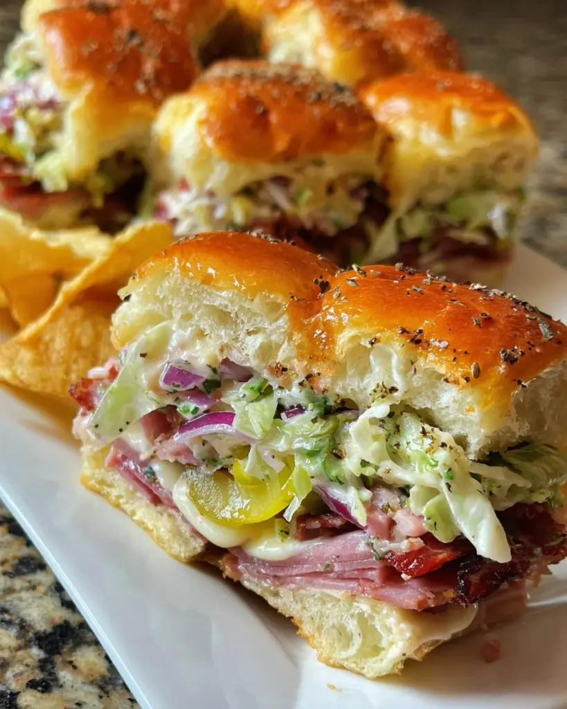 Chopped Italian Sliders