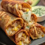 Creamy Pulled Chicken Taquitos