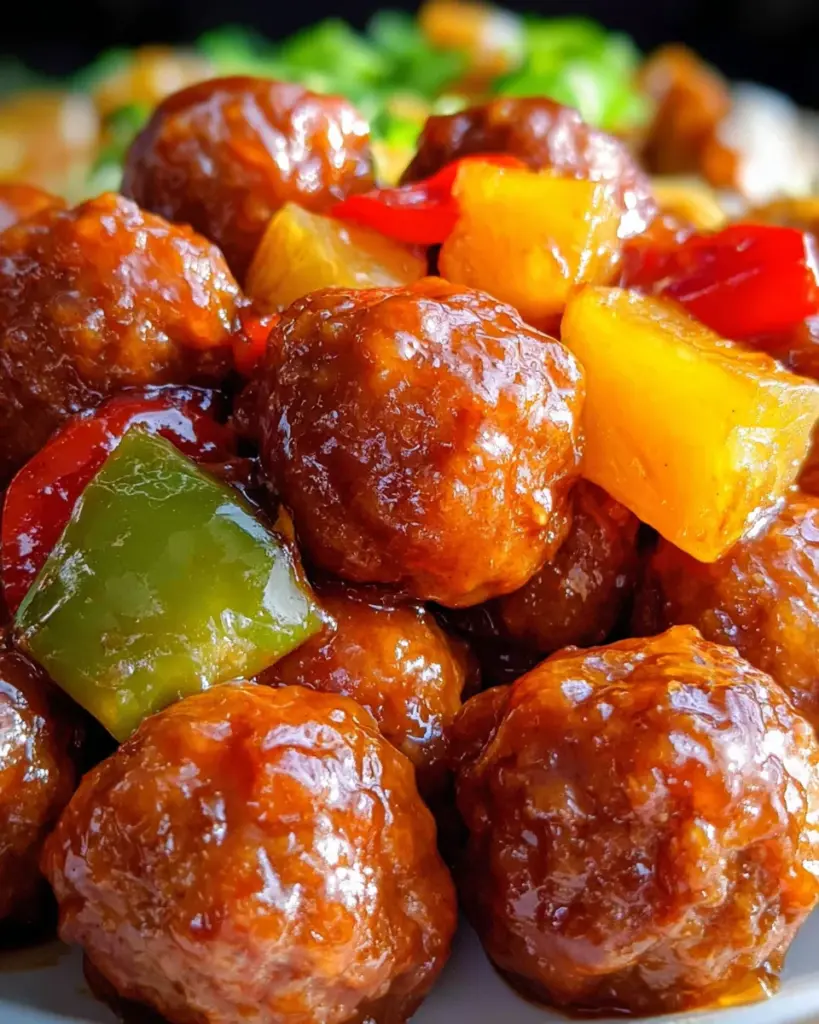 Crock Pot Sweet and Sour Meatballs