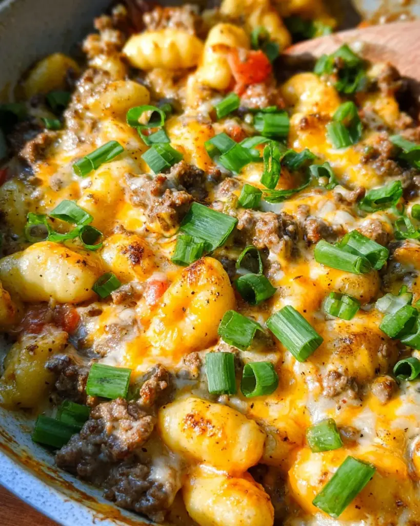Easy Cheeseburger Gnocchi Skillet