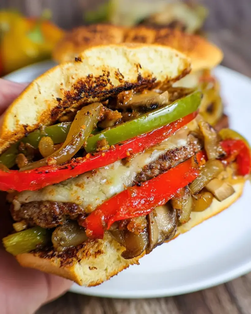 Grilled Philly Burgers