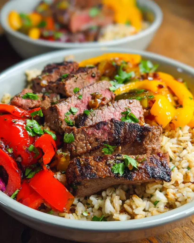 Grilled Steak Burrito Bowls