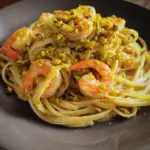 Lemon Linguine with Shrimps and Pistachios