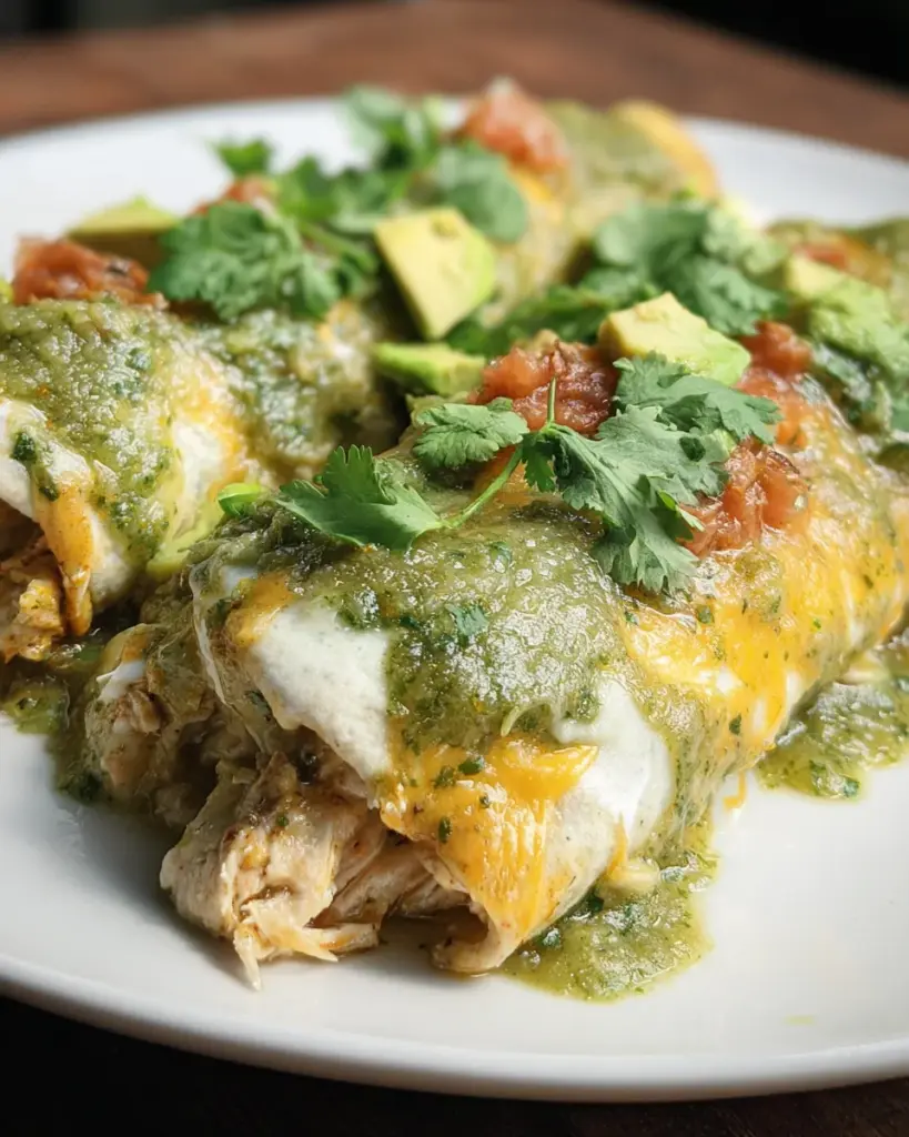 Verde Chicken Enchiladas Recipe