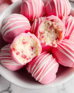 Cherry Chip Cheesecake Bites