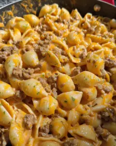 Creamy Beef and Shells