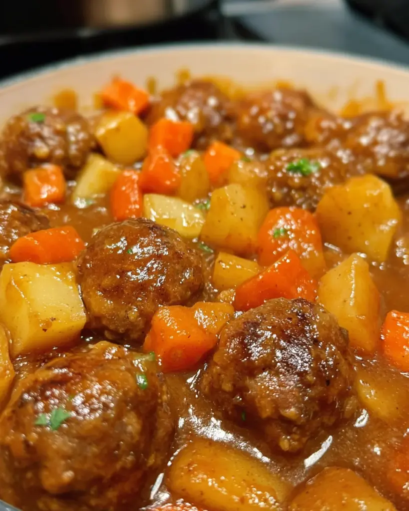 Crockpot Meatball Pot Roast