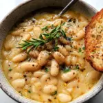 Easy Rosemary Garlic White Bean Soup