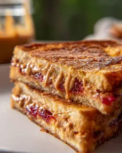Fried Peanut Butter and Jelly Sandwich