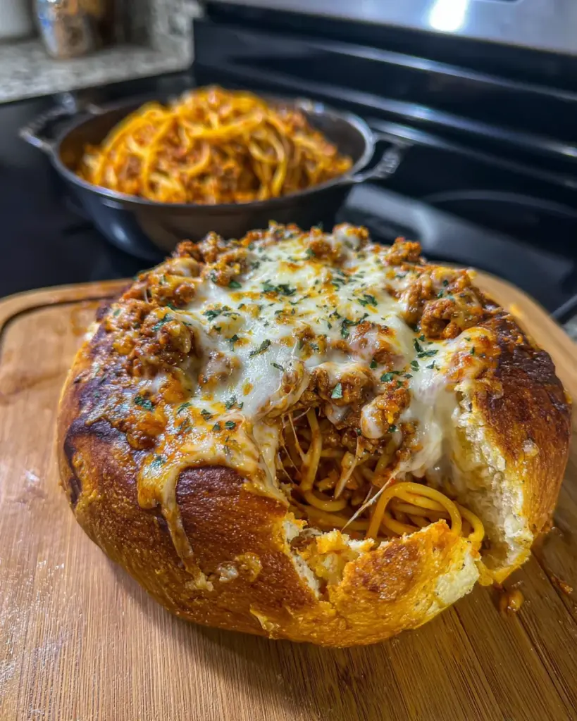 Garlic Butter Spaghetti Bowls