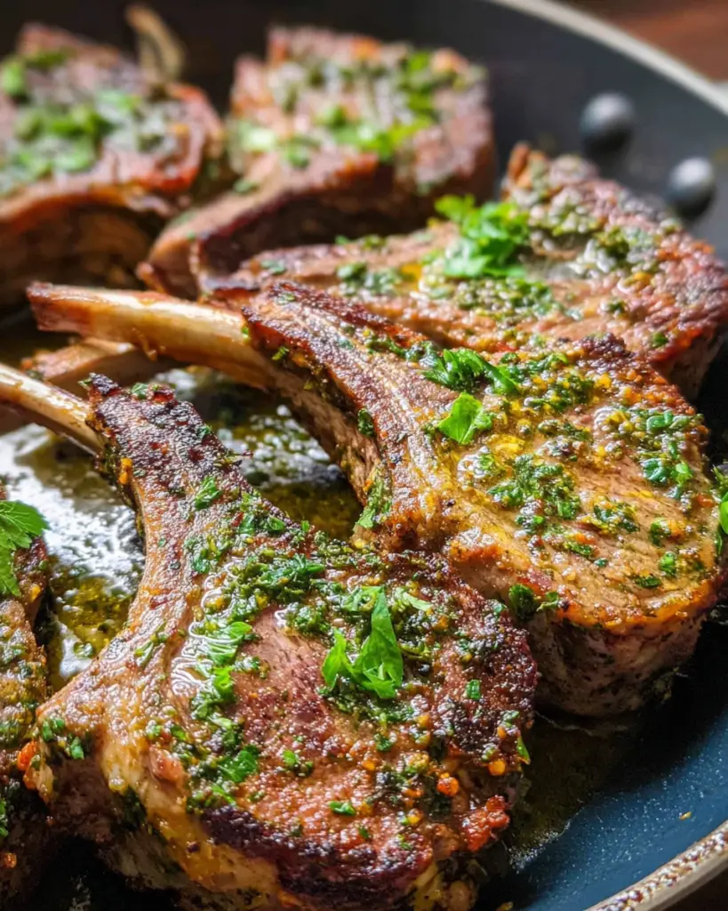 Garlic and Herb Crusted Lamb Chops Recipe