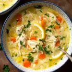 Lemon Chicken Orzo Soup