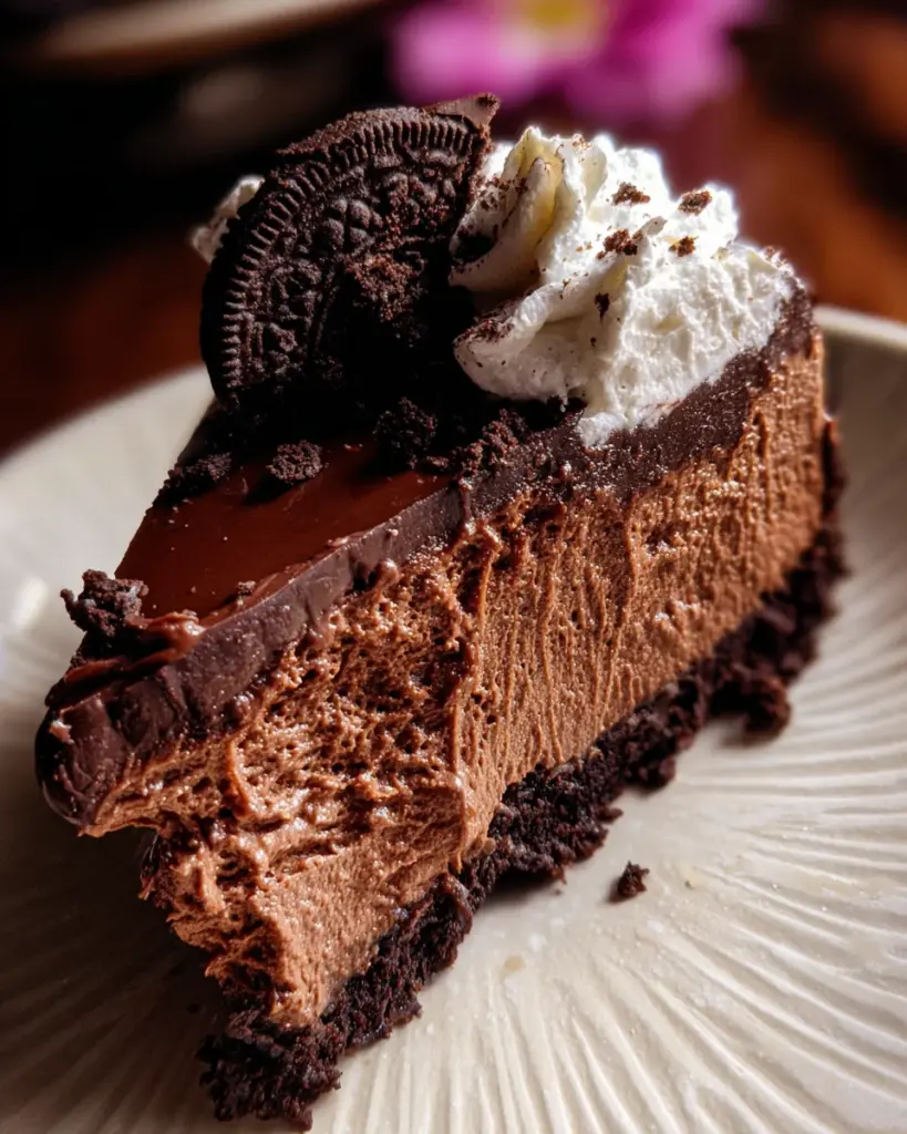 No Bake Chocolate Cheesecake
