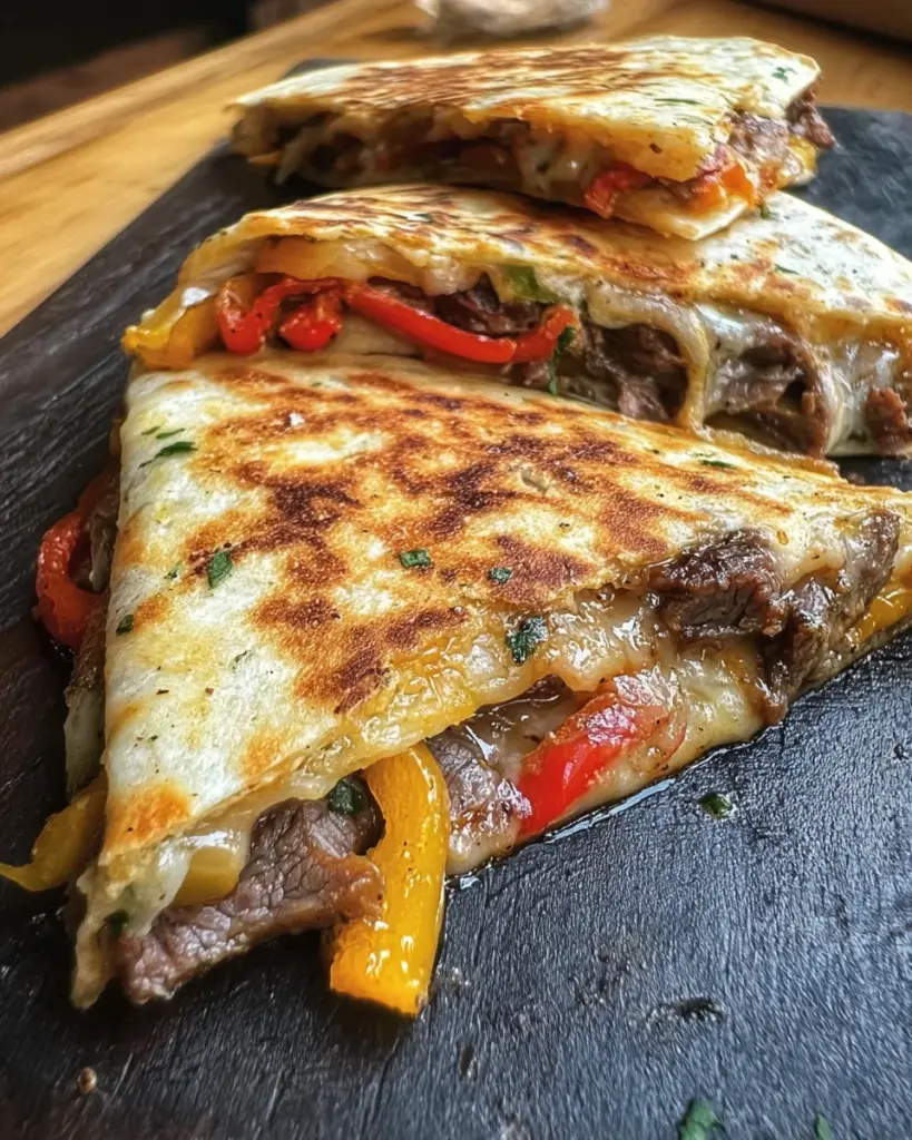 Pepper Steak Quesadillas