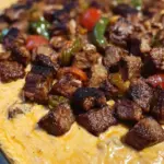 Smoked Queso with Steak Bites
