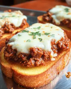 Texas Toast Sloppy Joes