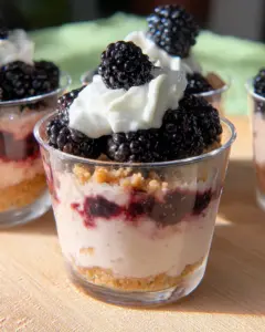 Blackberry Cheesecake Cups