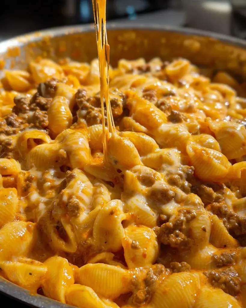Creamy Beef and Shells