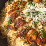 One-Pan Garlic Parmesan Chicken and Rice