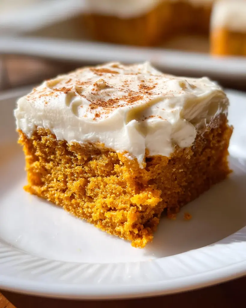 Pumpkin Bars with Cream Cheese Frosting