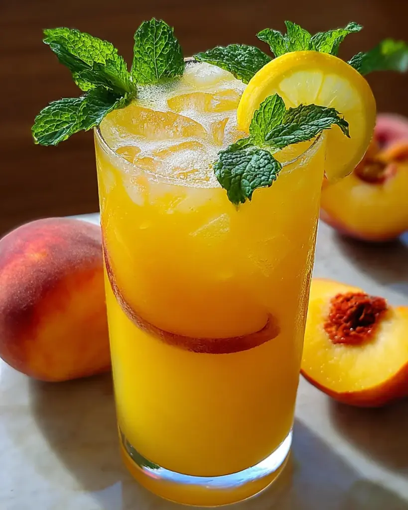 Refreshing Peach Lemonade