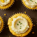 Cornbread Cupcakes with Mashed Potatoes