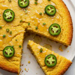 Spicy Jalapeño Cornbread with Sweet Lime Honey Glaze